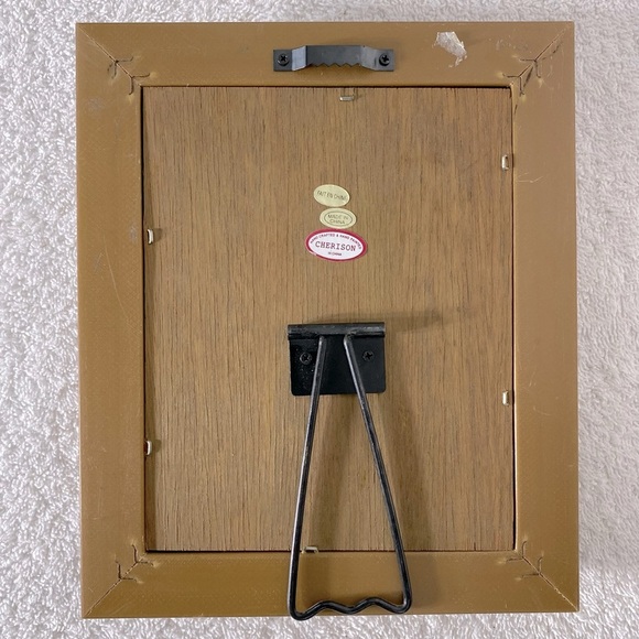 Vintage Cherison Hand Crafted Hand Painted Framed 3D Teddy Bear Wall Art - Picture 6 of 13